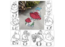 ADVENTSKALENDER 12. Dezember - Stickserie Frühlings Wichtel